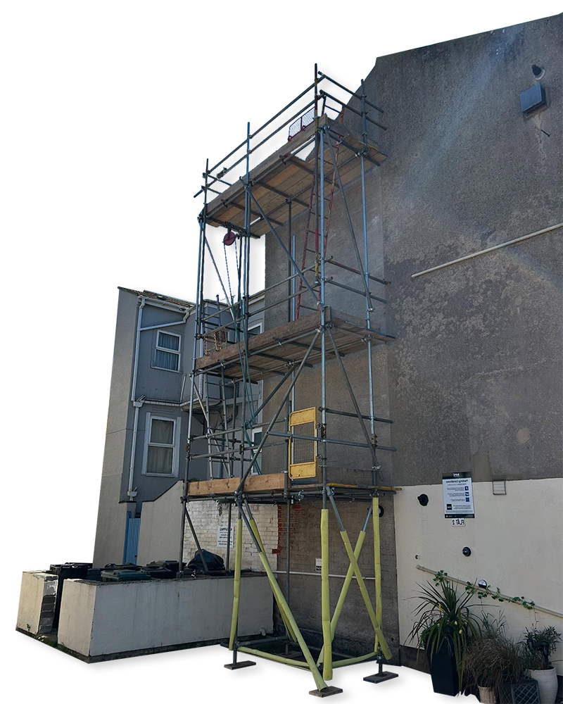 building scaffolding